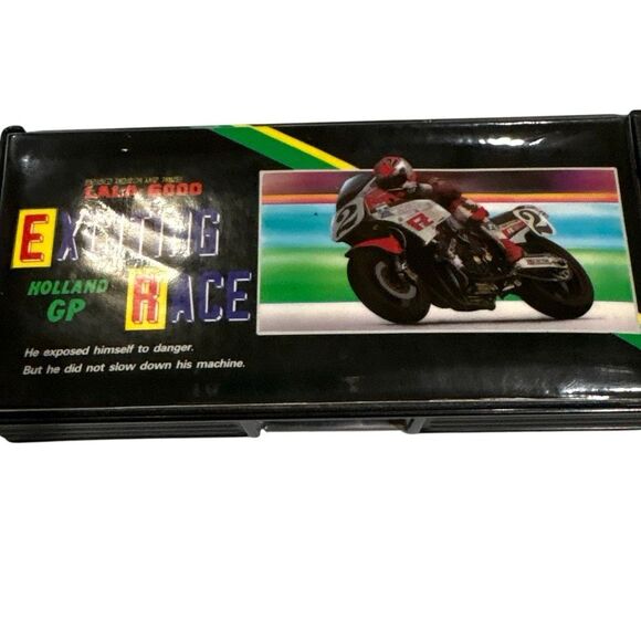 Vintage 1980’s Japanese Reimei New Touch Pencil Case Holland GP Motorcycle AS IS - Picture 4 of 12